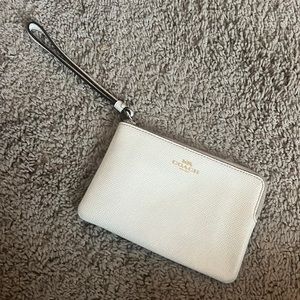 COACH wristlet Cream